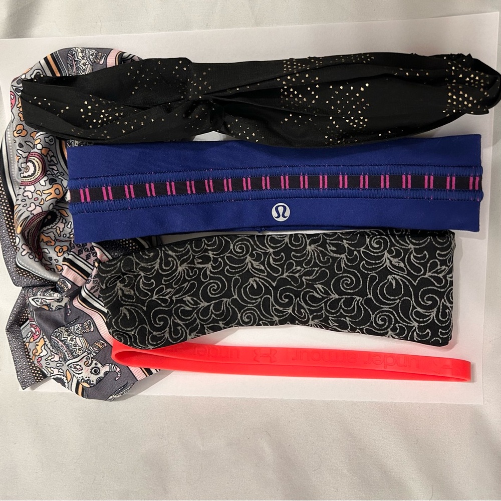 Headband lot-Includes one Lululemon and one Uner Armour